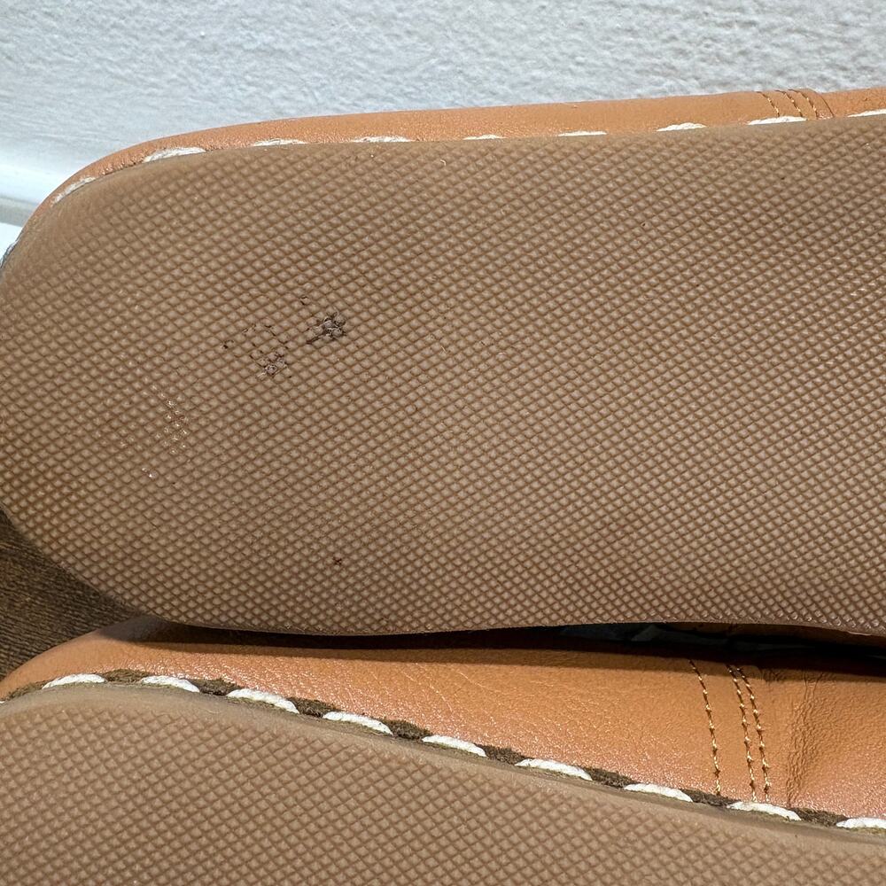 Sabah Mens Size 41 US 9-9.5 Shoes Turkish Brown Tan Leather Slip On Handmade - Picture 12 of 13